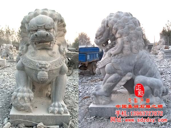 石雕北京獅|北方獅雕刻